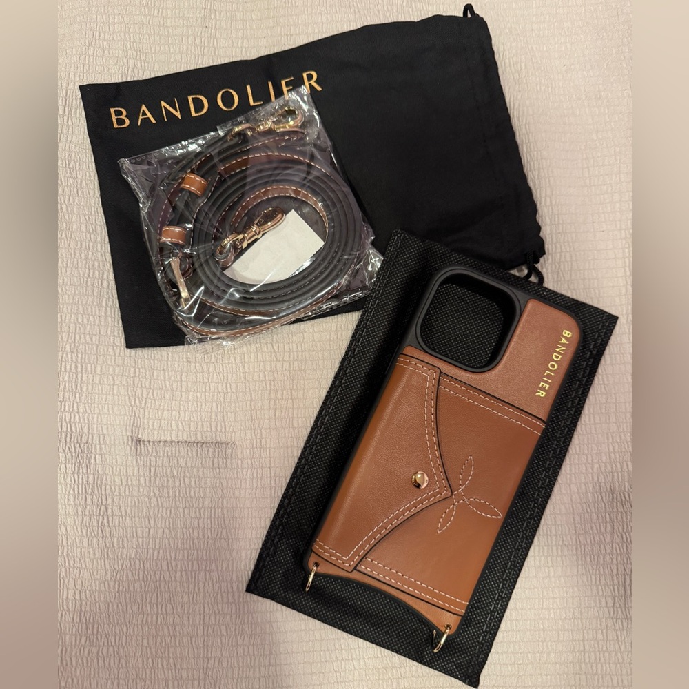 Bandolier iPhone 15 Pro Max Leather Phone Case